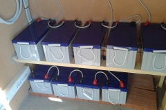 Impianto fotovoltaico stand alone batterie di carica