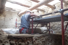 lavori di ristrutturazione nel Centro di interpretazione del territorio